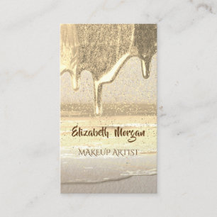 Moderne Professionelle, Gold Konfetti, Tropfen Visitenkarte