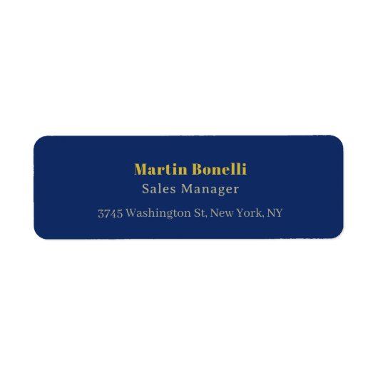 Moderne professionelle Gold- und Blaukolor-Serif-S (Vorne)
