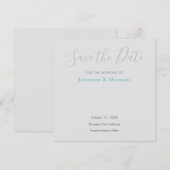 Moderne professionelle Hochzeitsgestaltung - Datum Save The Date (Vorne/Hinten)