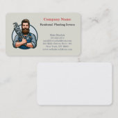 Moderne professionelle Klempner-Service Visitenkarte (Vorne/Hinten)