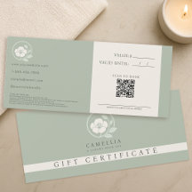 Moderne professionelle Kopf-Spa-Geschenkkarte
