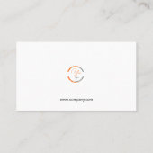 Moderne professionelle Logo-Design Visitenkarte (Rückseite)