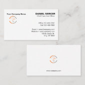 Moderne professionelle Logo-Design Visitenkarte (Vorne/Hinten)