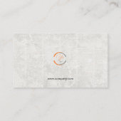 Moderne professionelle Logo-Design Visitenkarte (Rückseite)