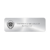 Moderne professionelle Metall Silber Anwaltskanzle (Vorne)
