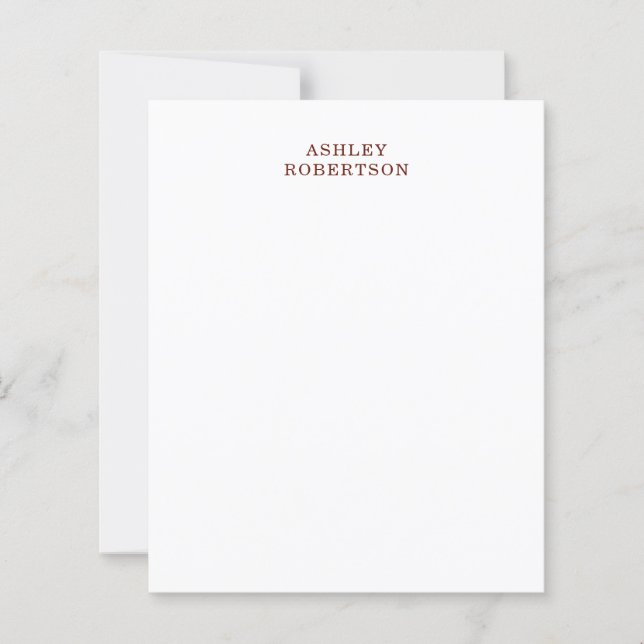 Moderne professionelle minimalistische eigene Name (Vorderseite)