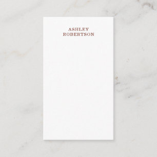 Moderne professionelle minimalistische eigene Name Begleitkarte