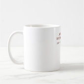 Moderne professionelle minimalistische eigene Name Kaffeetasse (Links)