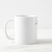 Moderne professionelle minimalistische eigene Name Kaffeetasse (Links)