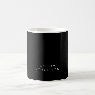 Moderne professionelle minimalistische eigene Name Kaffeetasse