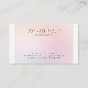 Moderne professionelle minimalistische elegante Lu Visitenkarte