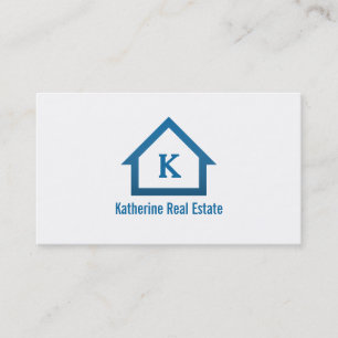 Moderne professionelle Monogramm-Immobilienmakler Visitenkarte