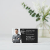 Moderne professionelle QR-Code-Foto-Logo für Schwa Visitenkarte (Stehend Vorderseite)
