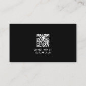 Moderne professionelle QR-Code-Foto-Logo für Schwa Visitenkarte (Rückseite)