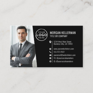 Moderne professionelle QR-Code-Foto-Logo für Schwa Visitenkarte