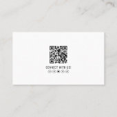Moderne professionelle QR-Code-Foto-Logo Visitenkarte (Rückseite)