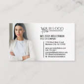 Moderne professionelle QR-Code-Foto-Logo Visitenkarte (Vorderseite)