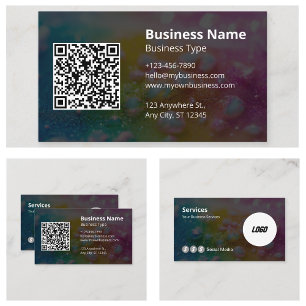 Moderne professionelle QR-Code-Website Social Medi Visitenkarte
