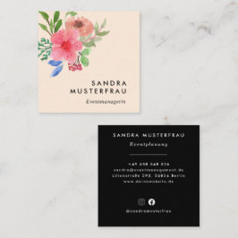 Moderne Professionelle Quadratische Visitenkarte