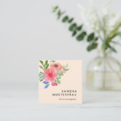 Moderne Professionelle Quadratische Visitenkarte (Stehend Vorderseite)