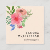 Moderne Professionelle Quadratische Visitenkarte (Vorderseite)