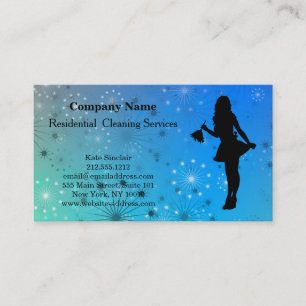 Moderne professionelle Reinigungsdienstleistung Visitenkarte