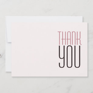 Moderne professionelle Roségold-Minimalist Dankeskarte
