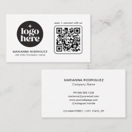 Moderne professionelle scannbare Logo-Visitenkarte Visitenkarte