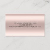 Moderne, professionelle Silver Confetti, Pinselstr Visitenkarte (Rückseite)