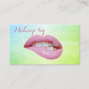 Moderne Professionelle Stylische Lippen Visitenkarte