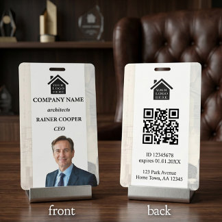Moderne professionelle Unternehmens-Foto-ID eines Ausweis