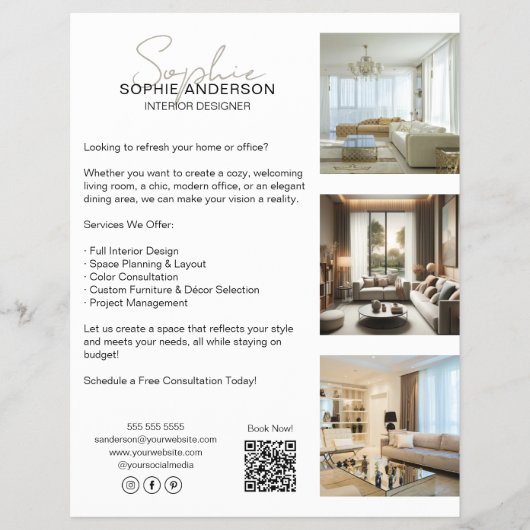 Moderne professionelle weiße Geschäftswelt Flyer (Vorne)