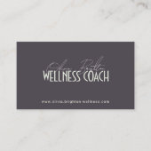 Moderne professionelle Wellness-Coach High-End Visitenkarte (Vorderseite)