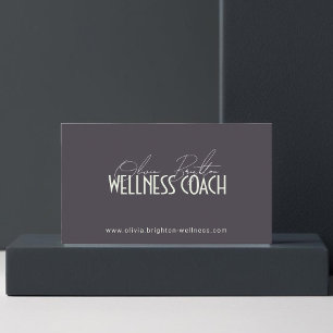 Moderne professionelle Wellness-Coach High-End Visitenkarte