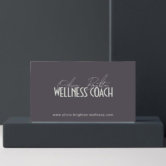 Moderne professionelle Wellness-Coach High-End Visitenkarte