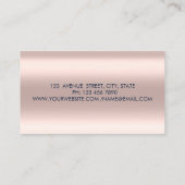 Moderne Professorenstars, Pinselstriche, Navy Blue Visitenkarte (Rückseite)