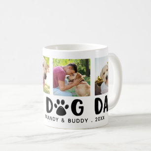 Moderne PROUD DOG VATER PW Print FotoCollage Kaffeetasse