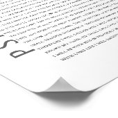 Moderne Psalm 91 Bibelschrift Christliche Vogelkun Poster (Ecke)