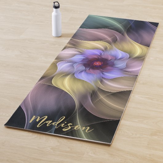 Moderne Psychedelic Fraktal Blume Petal Yogamatte (Beispiel)