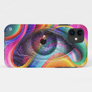 Moderne psychedelische abstrakte Augen-Geometrie Case-Mate iPhone Hülle