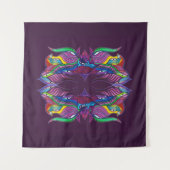 Moderne psychedelische Mandala Wandteppich (Vorderseite (Horizontal))