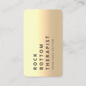 MODERNE PSYCHOLOGISTISCHE ROCKBOTTOM-THERAPIE VISITENKARTE (Vorderseite)