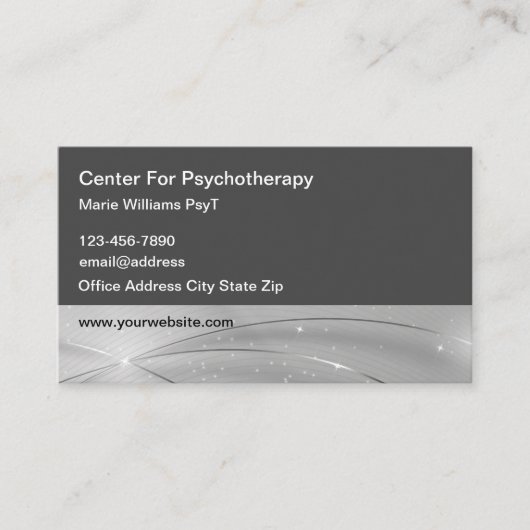 Moderne Psychotherapeutin Visitenkarte (Vorderseite)