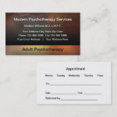 Moderne Psychotherapie-Verabredungs-Karte Terminkarte (Vorne/Hinten)
