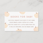 Moderne Pumpkin-Bücher für Baby-Dusche Begleitkarte (Vorderseite)