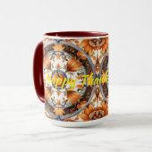 Moderne Pumpkin Erntedank Herbstkollektion Tasse (Vorderseite Links)
