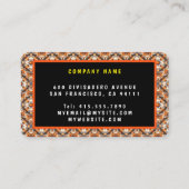 Moderne Pumpkin Erntedank Herbstkollektion Visitenkarte (Rückseite)