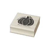 Moderne Pumpkin Mandala Custom Ex Libris, Buch Gummistempel (Stempel)