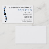 Moderne Punkt-Chiropraktik-Visitenkarten Visitenkarte (Vorne/Hinten)