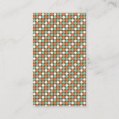 Moderne Punkt-Monogramm-Gewohnheits-Visitenkarten Visitenkarte (Rückseite)